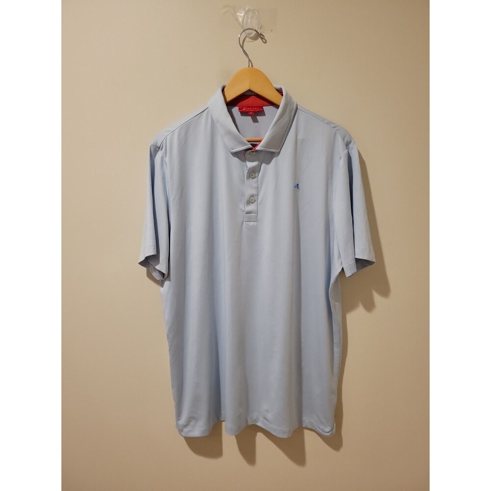 Redvanly Men’s Golf Polo Size XL Light Blue Embroidered Club Logo Performance
